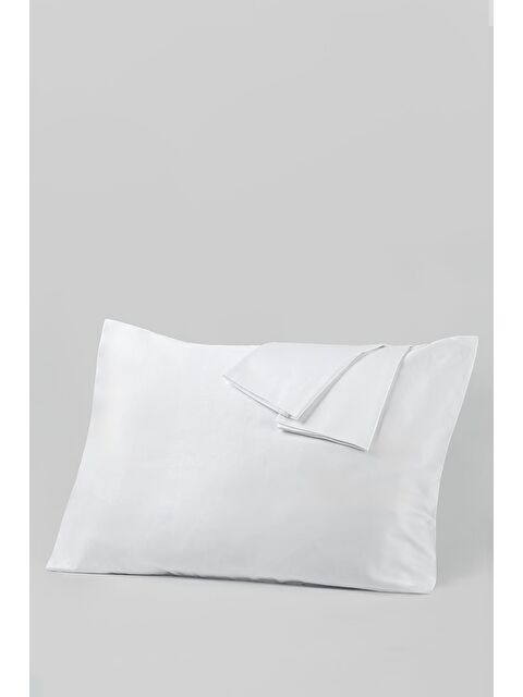 Varol İkaros Serisi Otel Yastık Kılıfı 50x70 57 Tel 2 Adet Beyaz Kırmızı - S000383068-20063