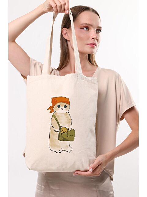 Bagg Kanvas Çantalı Kedi Bez Çanta C1611 - S000148819-19966
