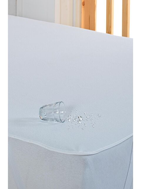 Varol Tek Kişilik 100x200 cm Yatak Koruyucu Sıvı Geçirmez Alez Beyaz Kırmızı - S000383073-20063