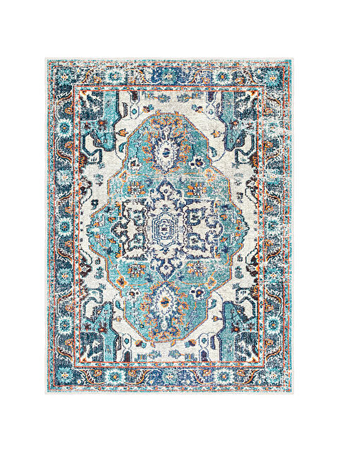 Homefesto Dekoratif Özel Tasarım Yıkanabilir İnce Kaymaz Tabanlı Modern Halı KECE FR09 - S000354731-17234