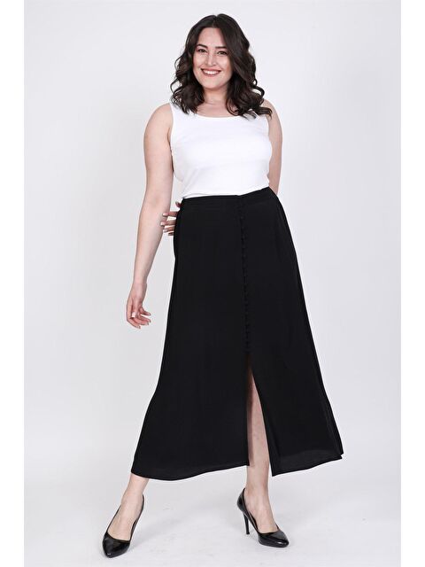 Mylinemoda Önü Düğmeli Uzun Etek - S000239070-19351