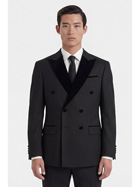 Sabri Özel Siyah Wedding  Suit - S000524156-19351