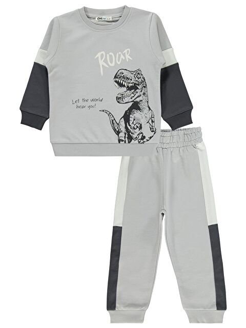 Civil Boys Dinozor Baskılı 2-5 Yaş Eşofman Takımı - S000515116-20600