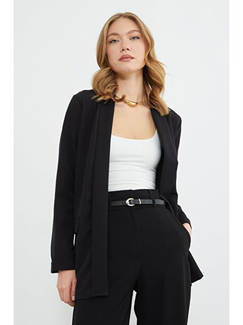 Fullamoda Duble kol Şal Yaka Blazer Ceket