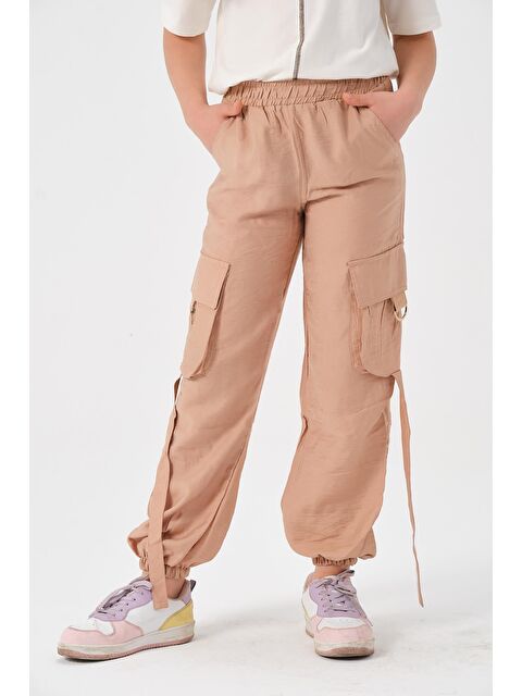 JAZZİEE Genç Kız Çocuk Cepli Jogger Pantolon