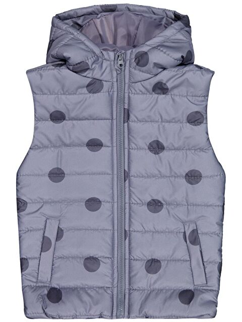 Civil Girls Puan Baskılı 6-9 Yaş Yelek - Gri 8-9 Yaş - S000483663-29666