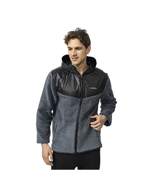 Merrell Job Erkek Gri Polar Fermuarlı Sweatshirt - S000489834-20600