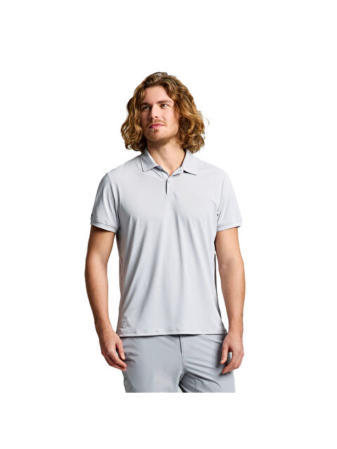 Slam Tech Pique Polo Ss Erkek Gri Tişört - S000489825-20600
