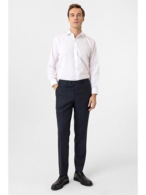 Süvari Lacivert Regular Desenli Pantolon - S000460769-21164