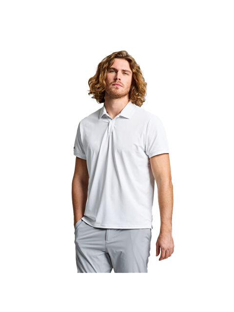 Slam Tech Pique Polo Ss Erkek Beyaz Tişört - S000489825-20063