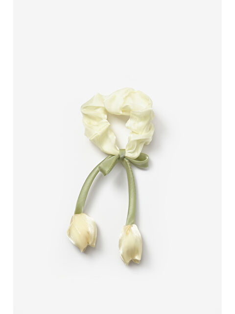 Le Mabelle Sarı Lale Figürlü Kız Çocuk Lastik Toka