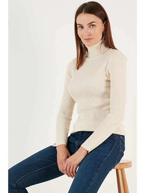 Lela Fitilli Regular Fit Balıkçı Yaka Soft Akrilik Kazak 4614102 - S000000299-19966