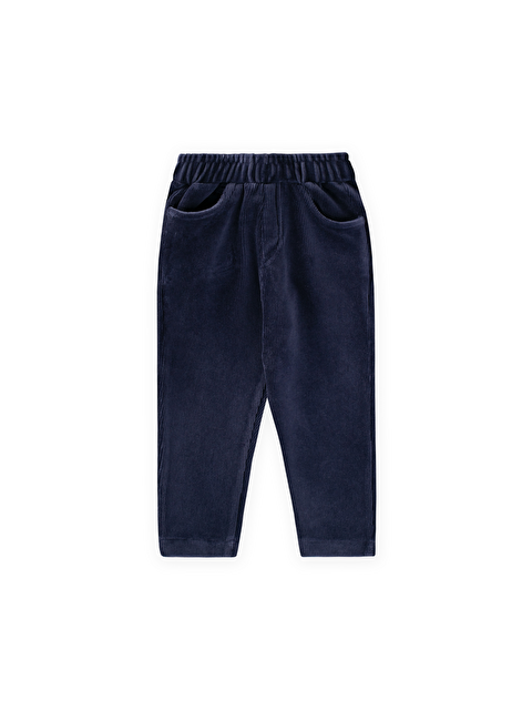 CİGİT Fitilli Kadife Pantolon 8-12 Yaş Lacivert - S000518062-21164