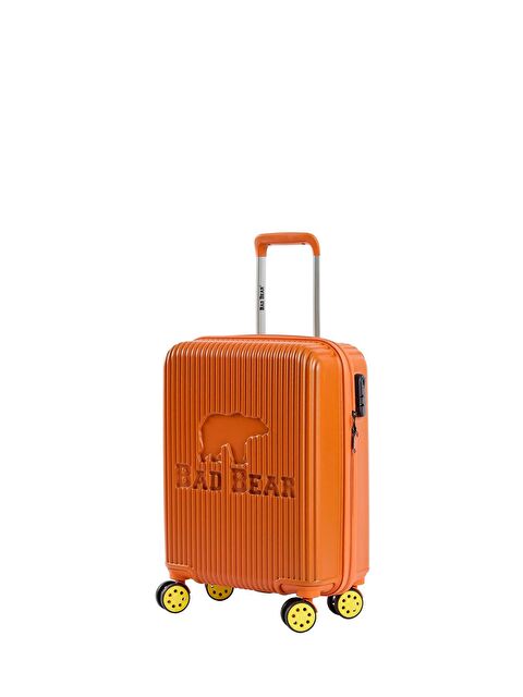 Bad Bear Logo Turuncu Kabin Boy Tekerlekli ABS Valiz 40 Lt. - S000247426-20013