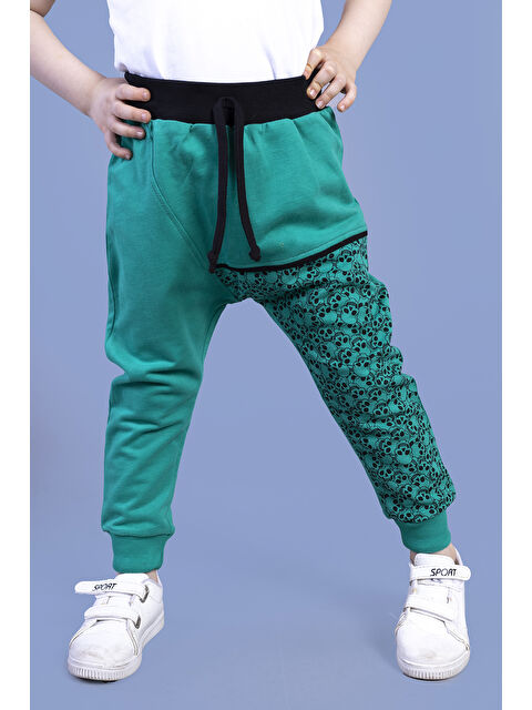 Toontoykids Erkek Çocuk Kurukafa Baskılı Şalvar Tarzı Eşofman Altı - S000417594-526