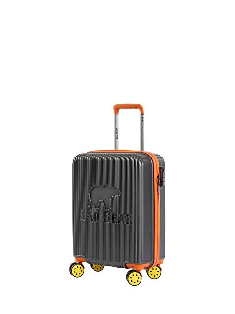 Bad Bear Logo Antrasit Kabin Boy Tekerlekli ABS Valiz 40 Lt. - S000247426-29666