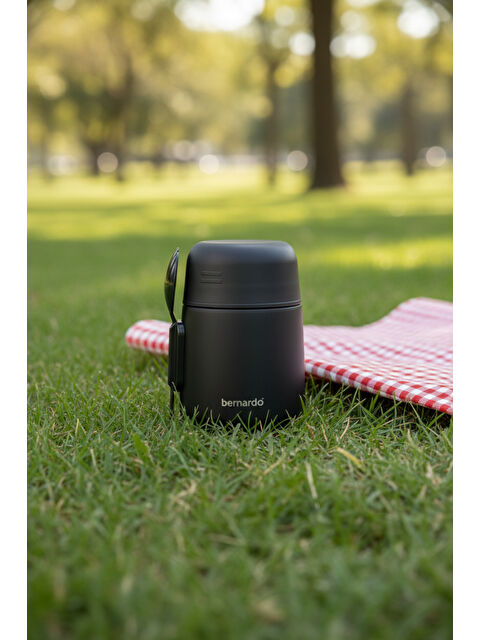 BERNARDO Duo Yemek Termosu 500 ml Siyah