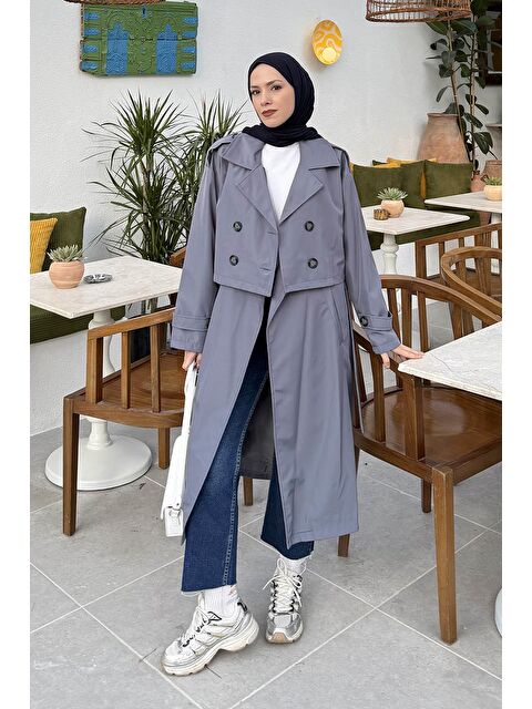 Lamelif Sihirli Trenç Antrasit - S000518070-29666