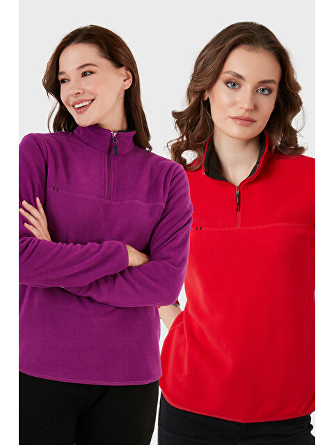 Lela Slim Fit Yumuşak Dokulu Anti-Pilling Tüylenme Yapmayan 2'li Paket Polar 5907000S2 - S000463889-37633