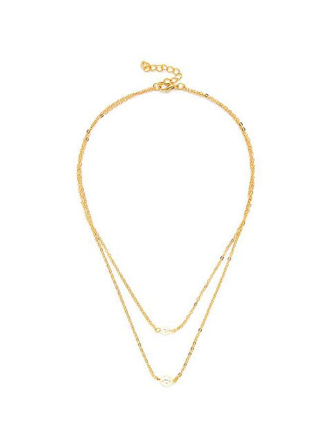 New Obsessions Çift İnci Kolye - S000216634-37200