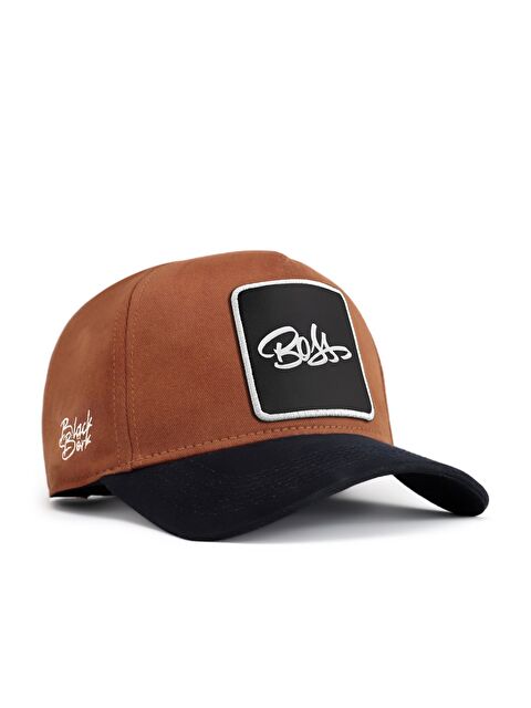 BlackBörk Boss Logolu Lacivert-Camel Beyzbol Şapka
