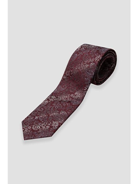 ABBATE Kravat 8 Cm Mikrofiber Polyester Kırmızı Erkek Desenli Kravat - S000451160-20045