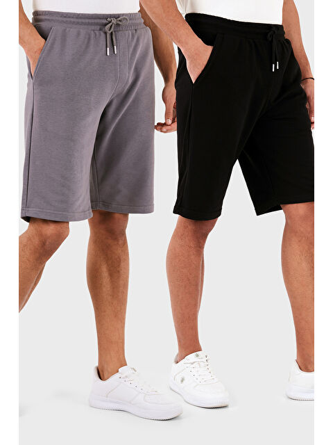 Buratti Pamuklu Regular Fit Normal Bel Cepli 2'li Paket Şort 590804142S2 - S000387097-37421