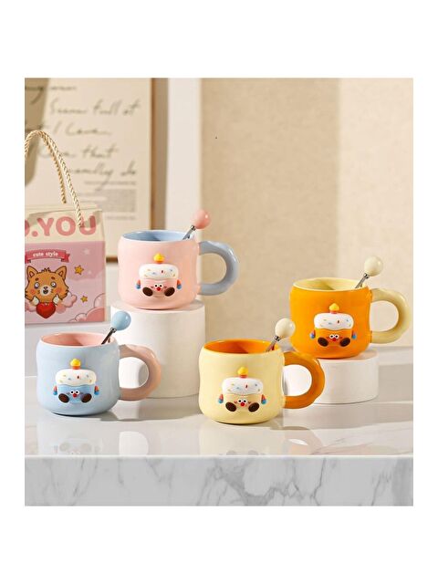 Bam Hediyelik Eşya Doğum Günü Pasta Temalı Mıknatıslı Seramik Kupa - S000481397-27074