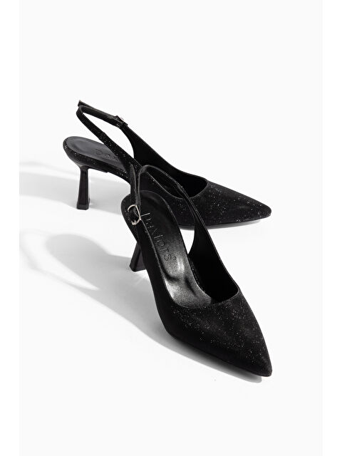 Daxtors D349 Kadın Arkası Açık Klasik Topuklu Ayakkabı