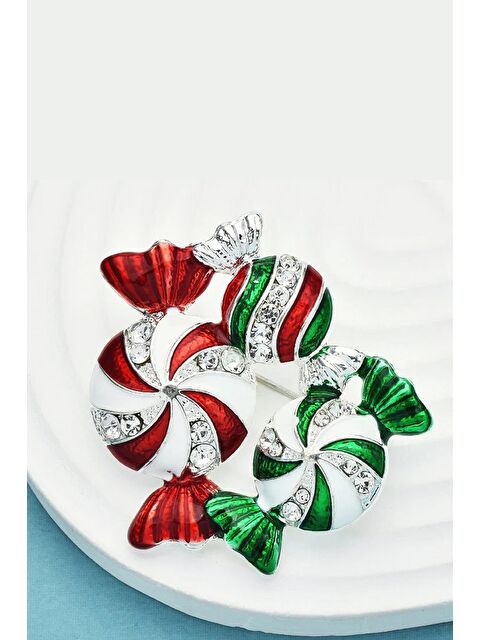 New Obsessions Yılbaşı Şekerlemeleri Yaka İğnesi Broş İğnesi - S000491416-20076