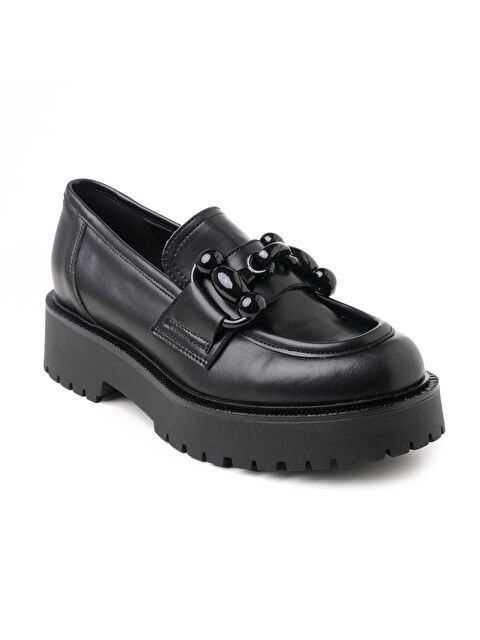 Comart Kadın Loafer 1M4399 4399 Micro Tech Nero