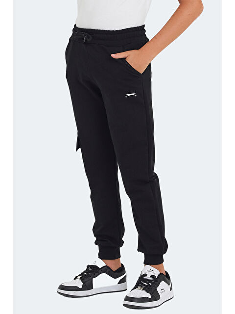 SLAZENGER LIVE Unisex Çocuk Eşofman Altı Siyah - S000286825-19351