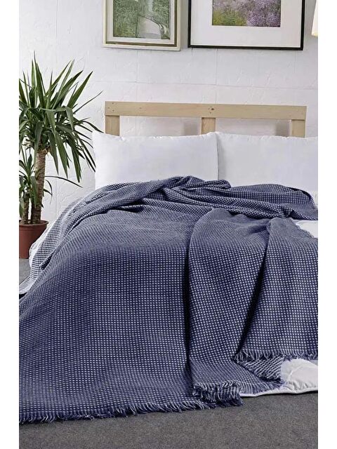Çeyiz Diyarı Lora Tek Kişilik Tek Pike 160x210 cm Lacivert - S000496389-21164