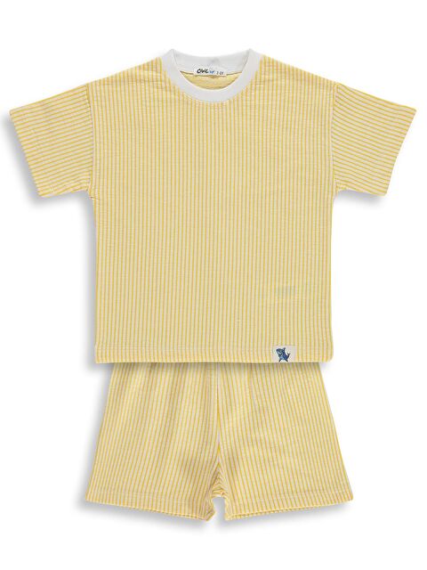 Civil Boys Çizgili 2-5 Yaş Takım - Sarı 4-5 Yaş