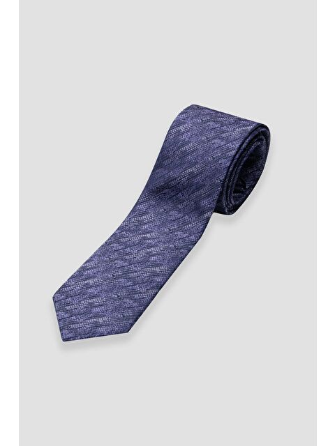 ABBATE Kravat 8 Cm Mikrofiber Polyester Mor Erkek Desenli Kravat - S000451165-20042