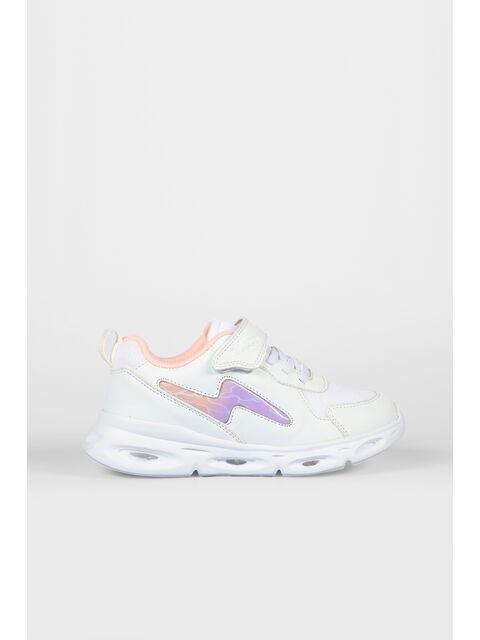 Vicco Fash Işıklı Kız Okul Öncesi Beyaz/Pudra Spor Ayakkabı - S000346373-37242