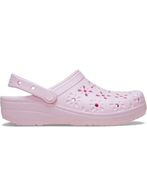 Crocs Classic Floral Cut Out Clog Kadın Beyaz Sabo Terlik 210927 - S000531433-20024
