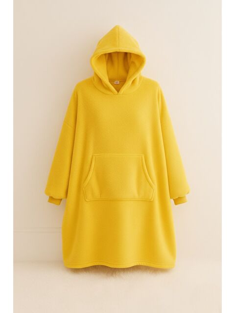 Mulberry Wellsoft Kapüşonlu Giyilebilir Tv Battaniyesi Unisex Over Size
