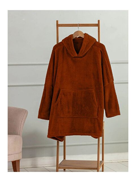 Mulberry Wellsoft Kapüşonlu Giyilebilir Tv Battaniyesi Unisex Over Size