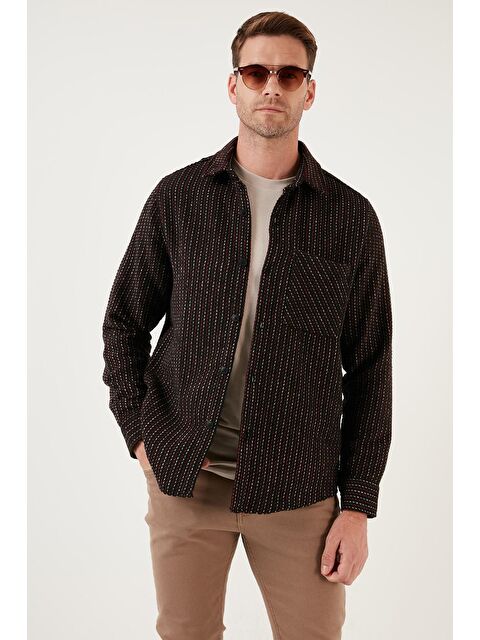 Buratti Desenli Cepli Regular Fit Uzun Kollu Kışlık Oduncu Gömlek CF24W127187 - S000063775-37425