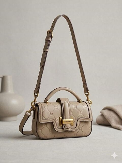 LEVİDOR Premium Vizon Kadın Omuz Çantası 930404