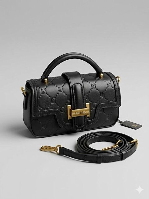 LEVİDOR Premium Siyah Kadın Omuz Çantası 930404