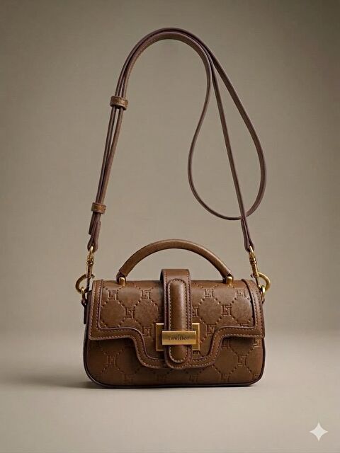 LEVİDOR Premium Camel Kadın Omuz Çantası 930404