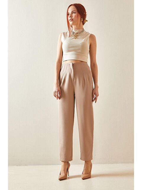 Xhan Bej Pens Dikişli Yüksek Bel Kalem Pantolon 5YXK5-48172-25 - S000159213-19928