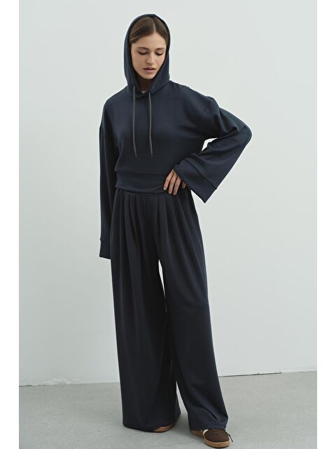 C&City Pure Touch Pileli Bol Pantolon Cc7006 Füme - S000497614-33408