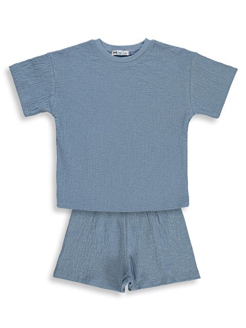 Civil Boys Bisiklet Yaka Kapri Takım 2-5 Yaş Takım - Mavi