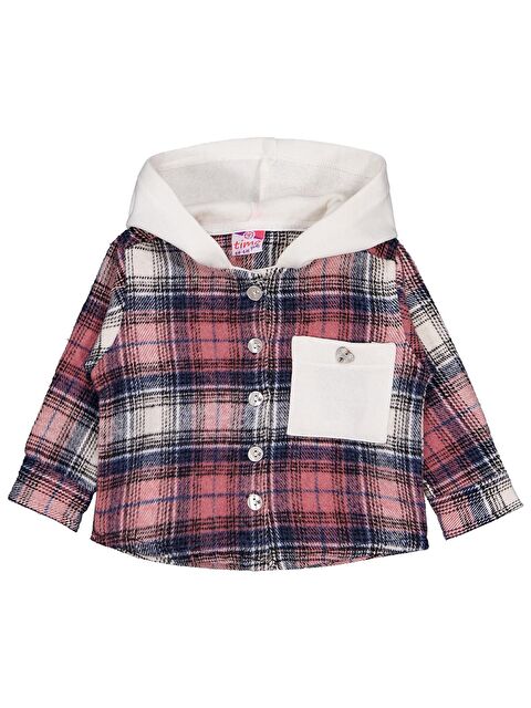 Zeyneva Timo Timo U/K Kız Ekose 6-24 Ay Gömlek - Pudra 1-3 Ay - S000494781-7152