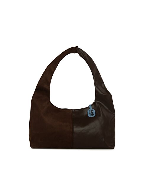 Bagmori Süet Garnili Oval Omuz Çantası - S000474475-19413