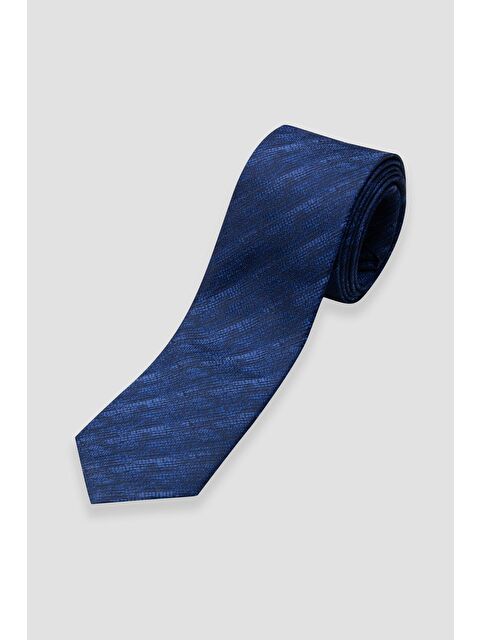 ABBATE Kravat 8 Cm Mikrofiber Polyester Lacivert Erkek Desenli Kravat - S000451165-21164