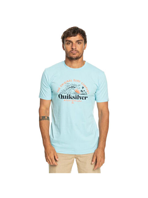 Quiksilver Sunsetwave Erkek Mavi Tişört - S000489038-17234